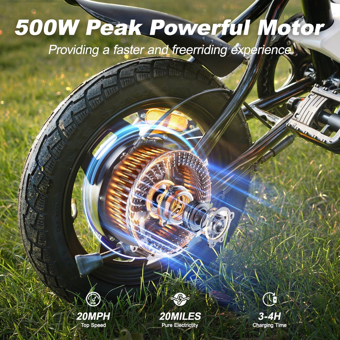 AVDL BIKE foldable e - bike, maximum speed 20 MPH,500 watt peak motor and portable, 14 - inch (about 35.6 cm) adult e - bike,36V and 6.4Ah lithium battery removable, 20 - mile (about 50.8 km)PAS range, foldable bike AD ult and teen. - #AVDLEU#