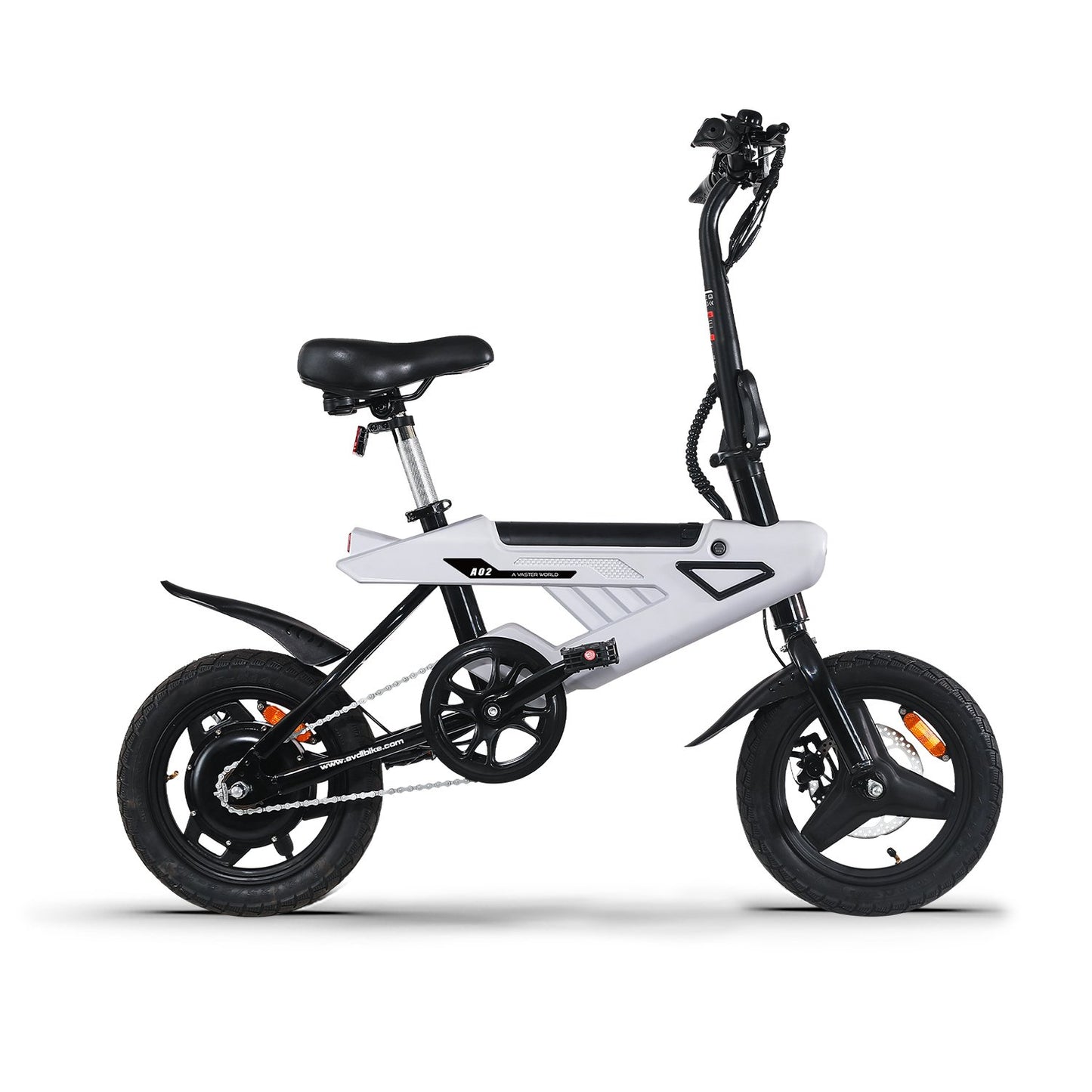 AVDL BIKE A02 foldable e - bike, maximum speed 20 MPH,500 watt peak motor and portable, 14 - inch (about 35.6 cm) adult e - bike,36V and 6.4Ah lithium battery removable, 20 - mile (about 50.8 km)PAS range, foldable bike AD ult and teen. - #AVDLEU#
