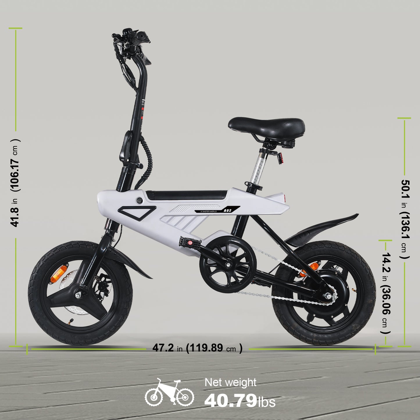 Foldable e-bike Mini Electric Bike for Adults Best Commuter Ebikes 18.5KG | AVDLBIKE A02US