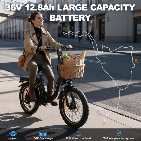 AVDLBIKE A22 20-Inch Folding Fat Tire E-Bike