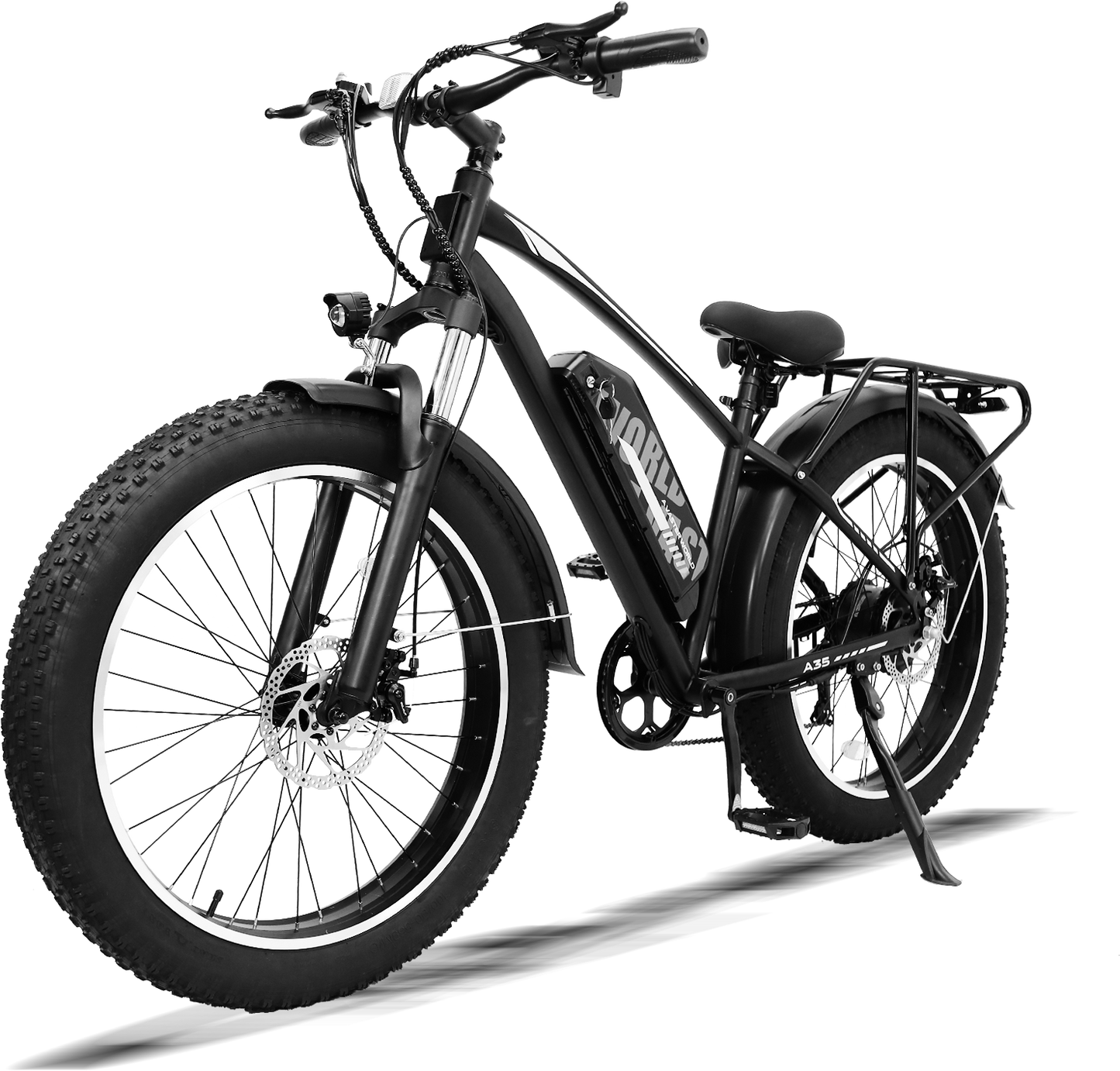 Adults Electric Bike with 26”x4“Fat Tire, 250W Motor Max. 25km/h ,48V 15.6Ah Battery Up to 70KM, | A35 Grey