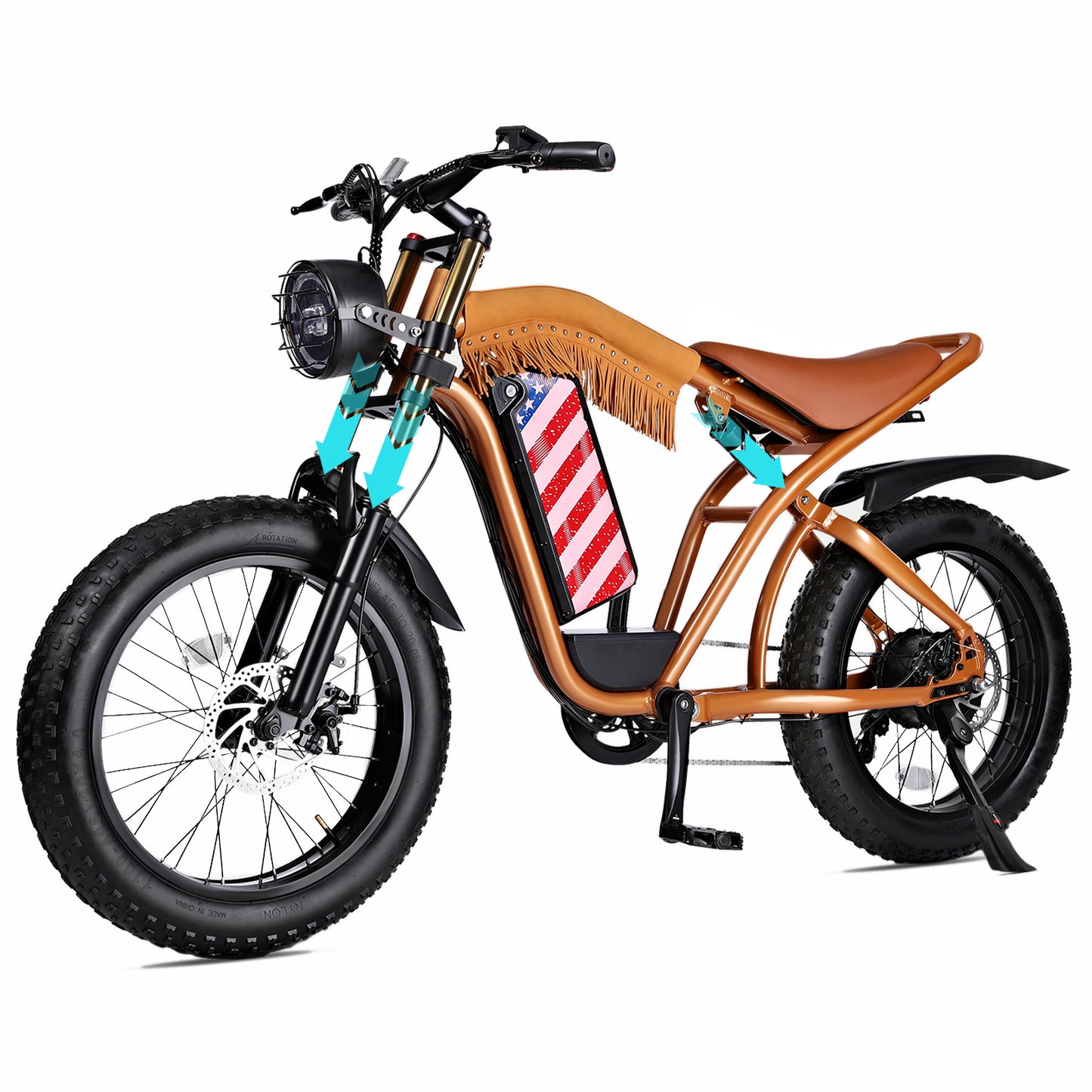 Electric Mountain Bike For Adults electric Fat Tire Ebike Aluminum 32 MPH Full Suspension Off-Road Ebike | AVDLBIKE A51