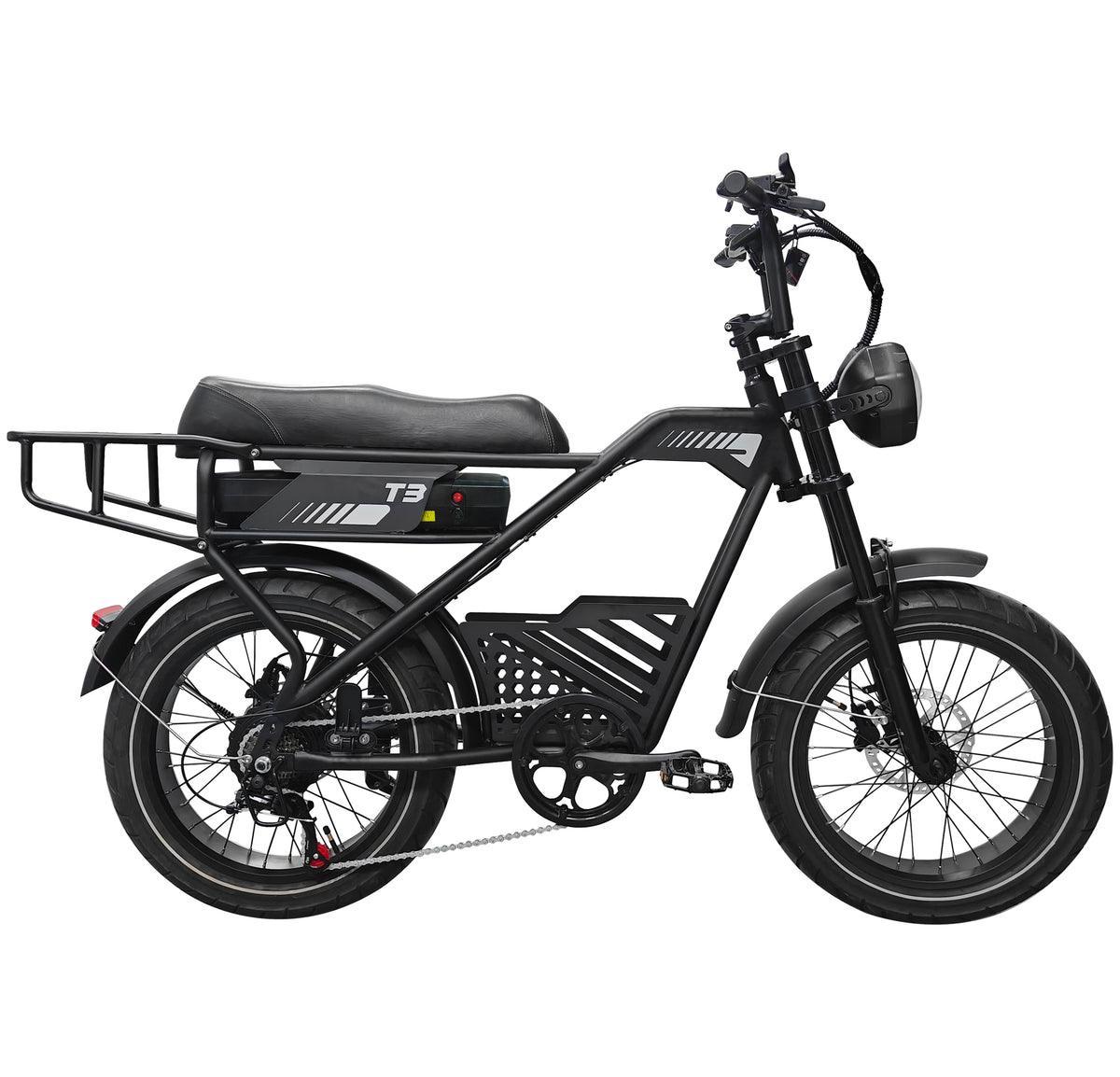 AVDLBIKE T3 20" x 4.0" Fat Tire Electric Bike for Adults – 250W, 48V 18Ah, 25 km/h