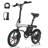 Load image into Gallery viewer, AVDL BIKE A11 Velo electrique E-Bike Pliable 16&quot; -250W-25km /h, 6.4Ah/36V Batterie Amovible, 15-25km (Mode ASSIST), Velo Urbain Adolescent/Adulte