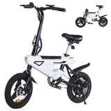 Load image into Gallery viewer, AVDL BIKE foldable e - bike, maximum speed 20 MPH,500 watt peak motor and portable, 14 - inch (about 35.6 cm) adult e - bike,36V and 6.4Ah lithium battery removable, 20 - mile (about 50.8 km)PAS range, foldable bike AD ult and teen. - #AVDLEU#