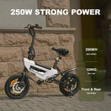 Load image into Gallery viewer, AVDL BIKE A01  Velo electrique E-Bike Pliable 14&quot; -250W-25km /h, 6.4Ah/36V Batterie Amovible, 15-25km (Mode ASSIST), Velo Urbain Adolescent/Adulte