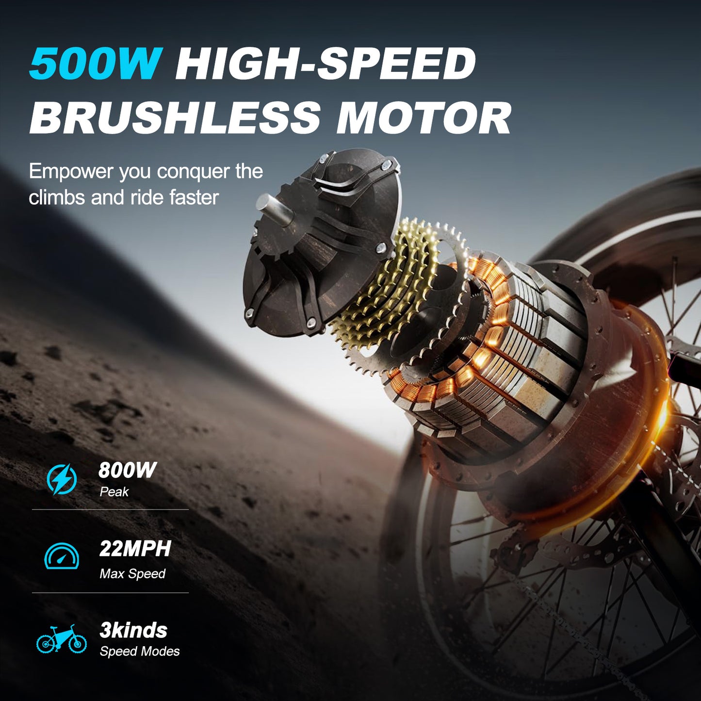 AVDL BIKE A13 Adult e-bike, 16-inch (about 40.6 cm) thick tire bike, wide seat 800W peak motor, removable battery, front fork suspension,20MPH, up to 35 miles (about 90.5 km) mountain bike, suitable for recreational riding and commuting