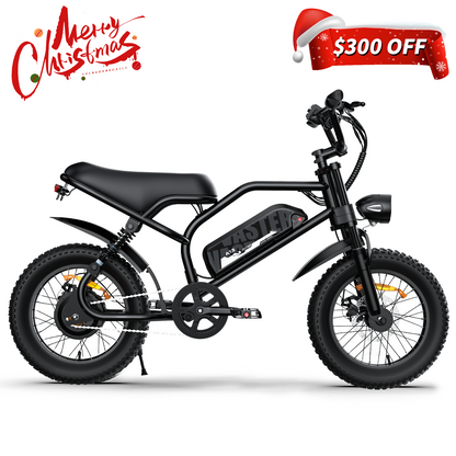 Electric Bike for Teenager 22 mph Ebike 20-45 Miles PAS Range, 36V12.8 Ah, 460Wh Larger Battery, 16'' Fat Tire Electric Bike|AVDLBIKE A13