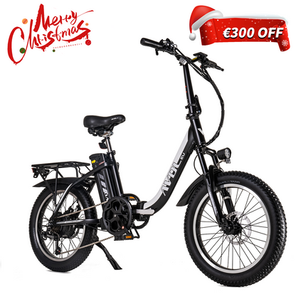 Meilleurs vélos électriques pour adultes : vélo électrique pliable avec pneus de 20 pouces, blanc | AVDL A21