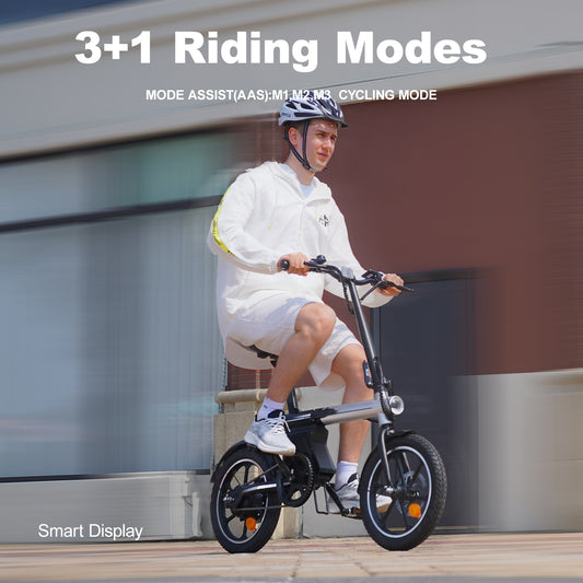 AVDL BIKE A11 Velo electrique E-Bike Biegsam 16" -250W-25km/h, 6,4Ah/36V Batterie fahrbar, 15-25km (Modus ASSIST), Velo Urbain Jugendliche/Erwachsene
