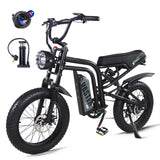 Load image into Gallery viewer, AVDL BIKE A50 Velo Electrique 20&quot; - Fat Bike Tout Terrain - Moteur 250W-25km/h-Batterie 48V 14.25Ah - Autonomie 60-120km - Noir