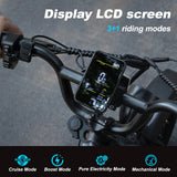 Load image into Gallery viewer, AVDL BIKE A13 Adult e-bike, 16-inch (about 40.6 cm) thick tire bike, wide seat 800W peak motor, removable battery, front fork suspension,20MPH, up to 35 miles (about 90.5 km) mountain bike, suitable for recreational riding and commuting