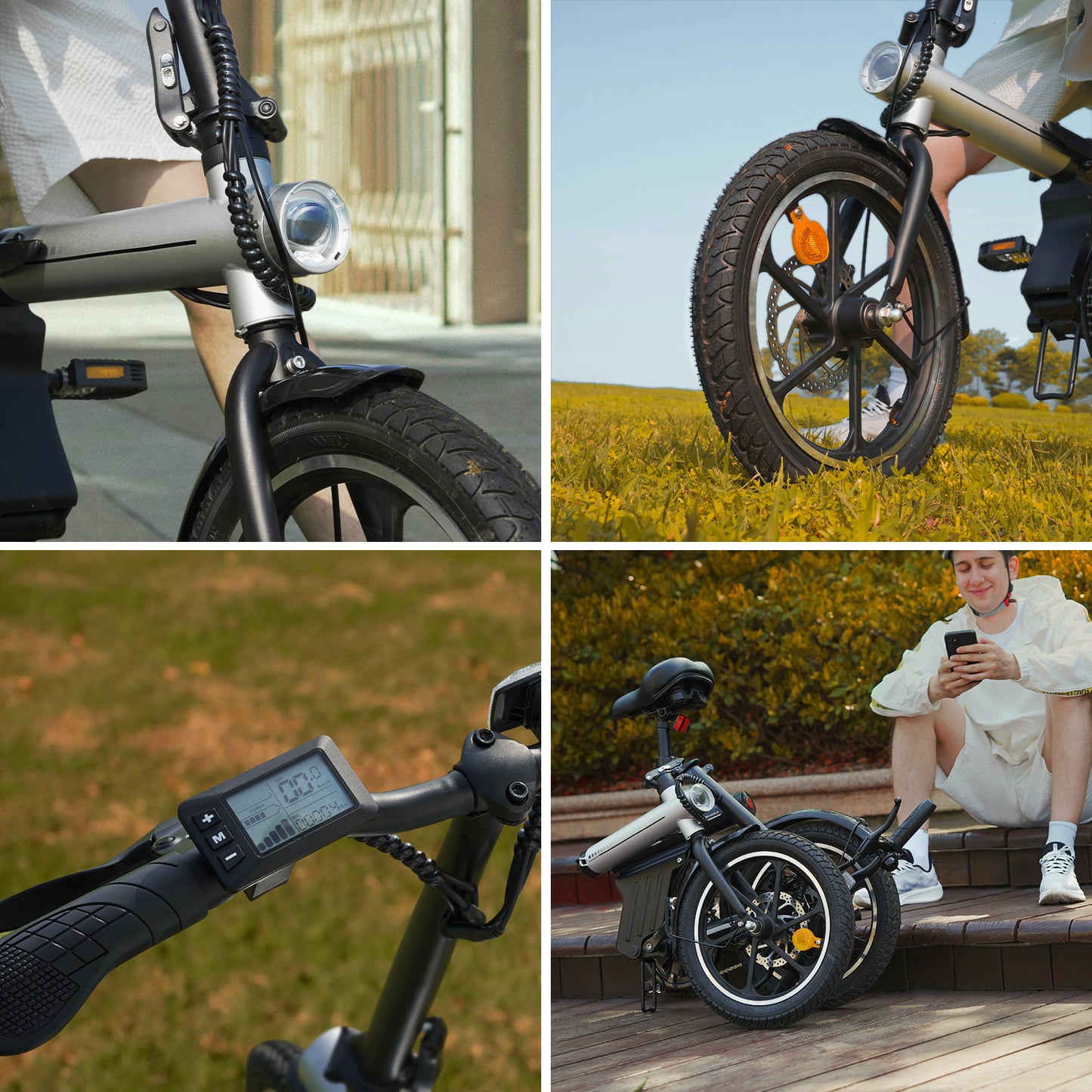 AVDL BIKE A11 Velo electrique E-Bike Pliable 16" -250W-25km /h, 6.4Ah/36V Batterie Amovible, 15-25km (Mode ASSIST), Velo Urbain Adolescent/Adulte