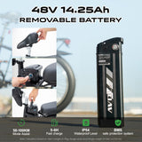 Load image into Gallery viewer, AVDLEU foldable electric bike - 20&quot; off-road E-bike with 3.0 Fat tire, 250W Large battery 14.25Ah/48V, SHIMANO 7-Speed