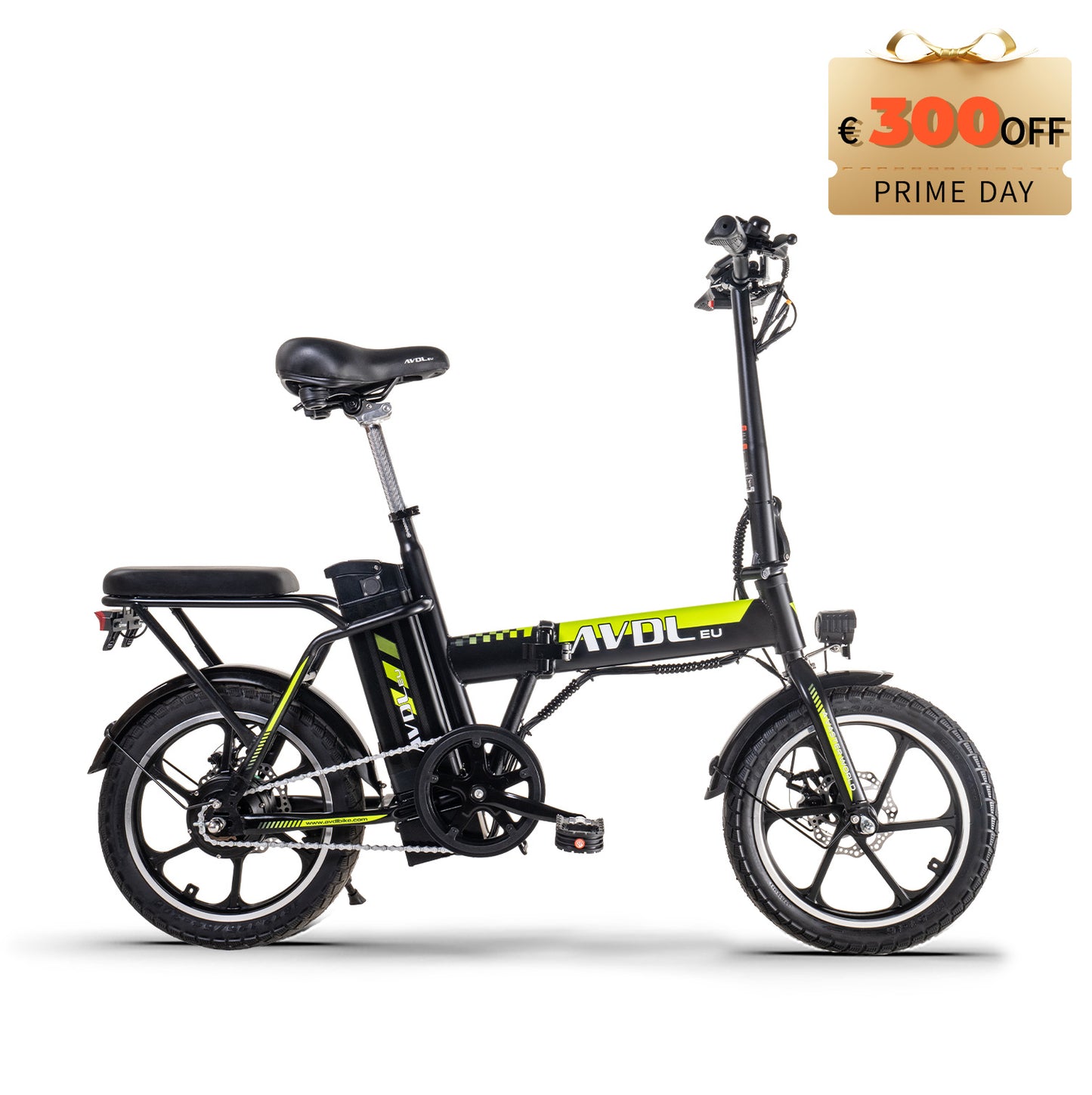 AVDLBIKE A10 16 Inch Foldable Electric Bike – 250W, 36V 11.4Ah, 25 km/h