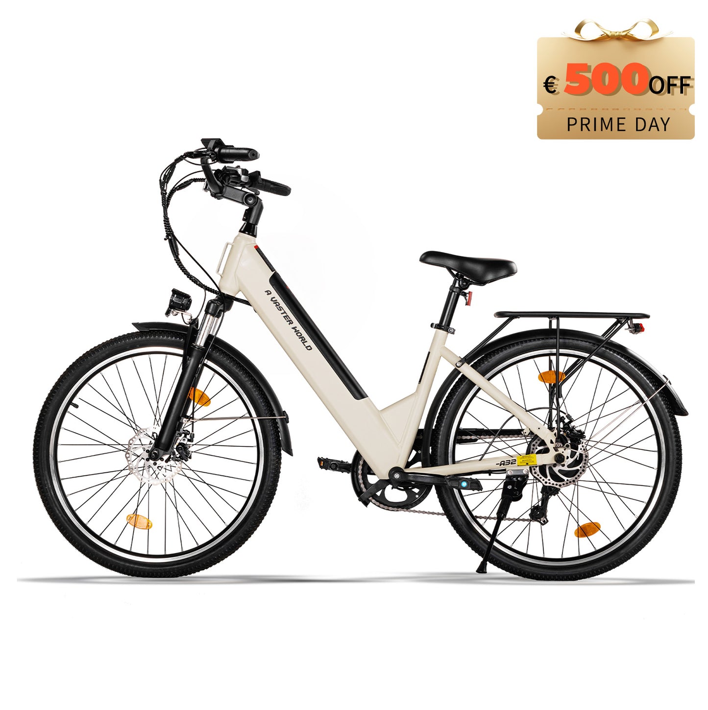AVDLBIKE A32 26" City Electric Bike for Adults – 250W, Shimano 7-Speed, 60–70 km