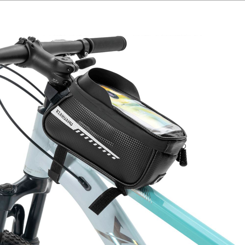 A13 Bicycle Frame Bag, Water-Repellent Handlebar Bag, Touchscreen Compatible With Smartphones Up To 6.5 Inches