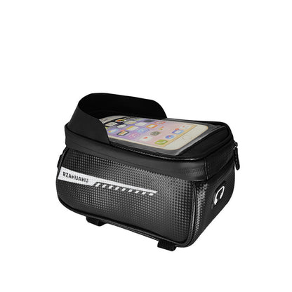 A13 Bicycle Frame Bag, Water-Repellent Handlebar Bag, Touchscreen Compatible With Smartphones Up To 6.5 Inches