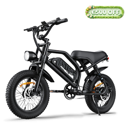 Electric Bike for Teenager 25km/h Ebike, 16'' Fat Tire Electric Bike, 40-50 Km PAS Range, 460Wh Larger Battery | AVDLBIKE A13