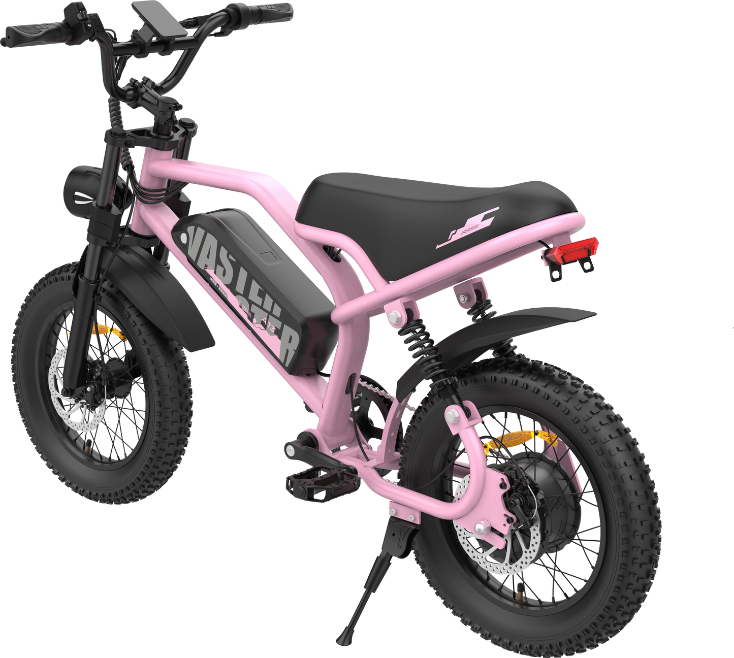 Electric Bike for Teenager 20 mph Ebike ,16'' Fat Tire Electric Bike, 20-45 Miles PAS Range, 36V12.8 Ah, 460Wh Larger Battery | A13 Pink