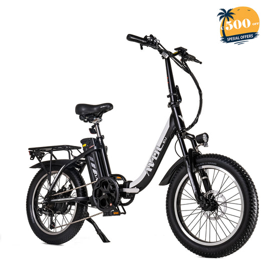 AVDLBIKE A21S Foldable Electric Bike | 20" Fat Tire | 460Wh | Up to 80km