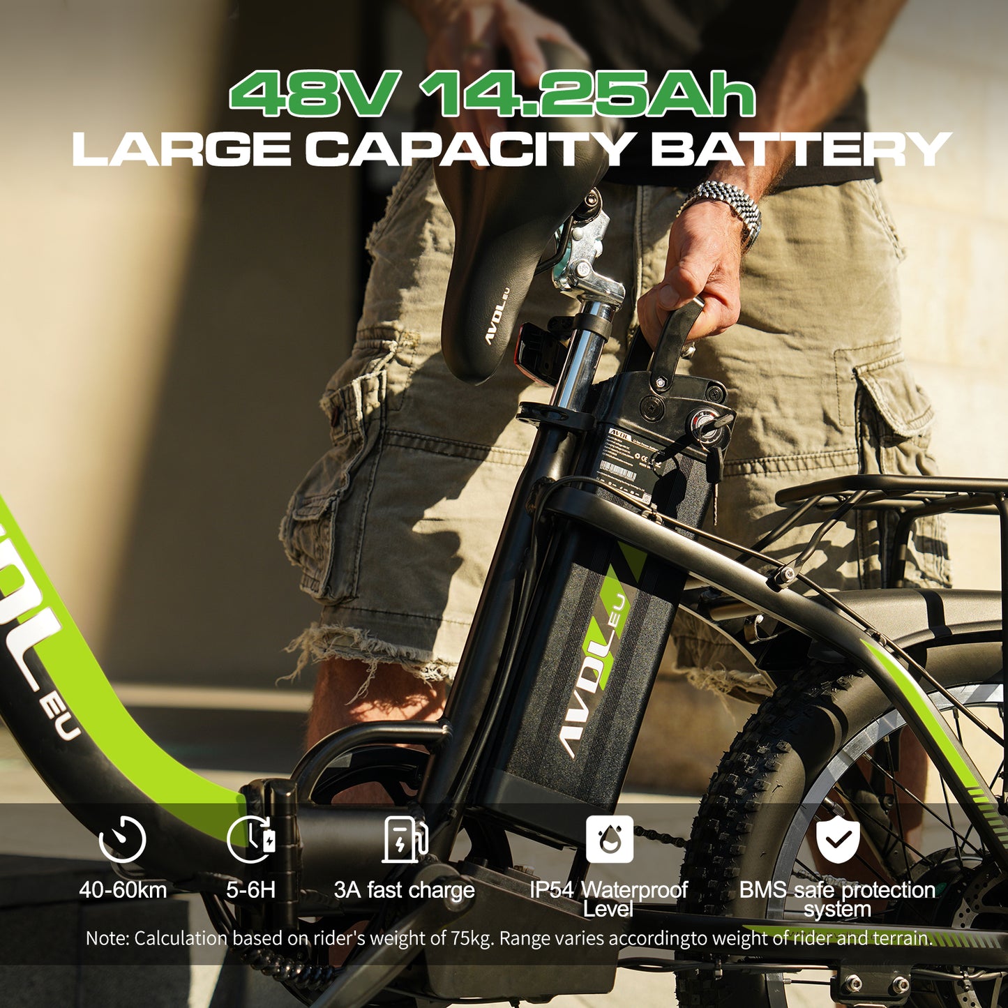 E-Bike Battery For A21 Removable Battery | AVDLBIKE A21