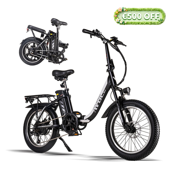 Best Ebikes for Adults 20" Tire Foldable Electric Bike With 460Wh Battery Up To 80km | AVDLBIKE A21S