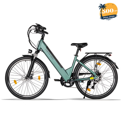 AVDLBIKE A32 26" City Electric Bike for Adults – 250W, Shimano 7-Speed, 60–70 km