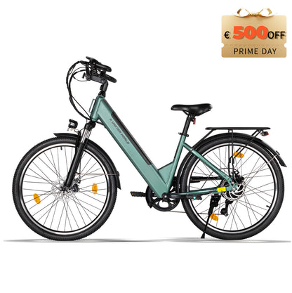AVDLBIKE A32 26" City Electric Bike for Adults – 250W, Shimano 7-Speed, 60–70 km