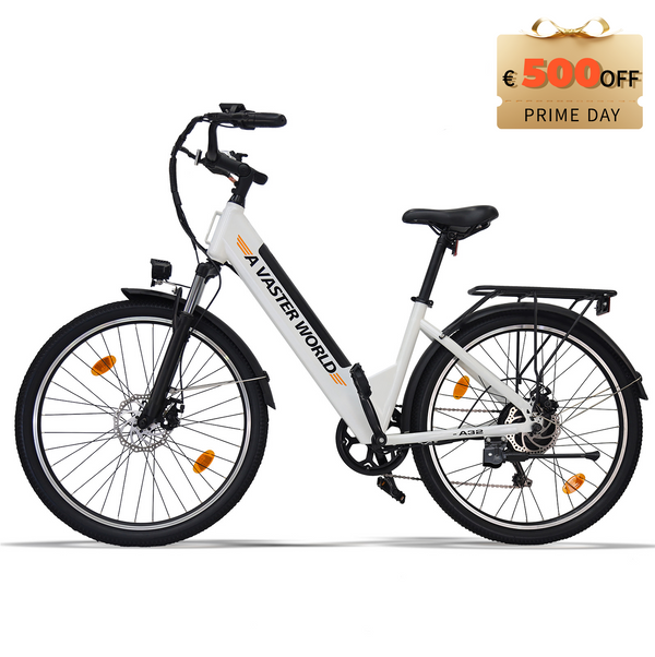 AVDLBIKE A32 26" City Electric Bike for Adults – 250W, 48V 10.4Ah, Shimano 7-Speed