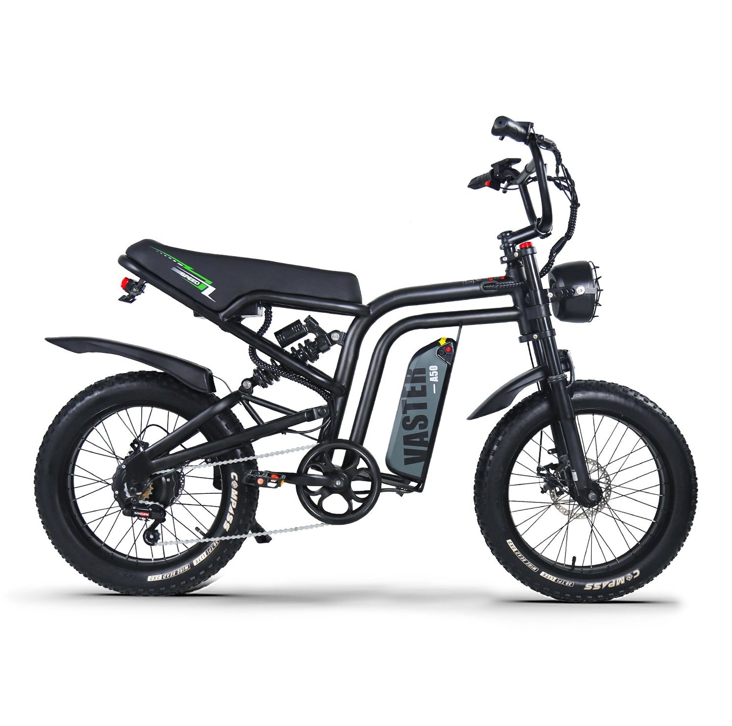 AVDL BIKE A50 Velo Electrique 20" - Fat Bike Tout Terrain - Moteur 250W - 25km/h - Batterie 48V 14.25Ah - Autonomie 60 - 120km - Noir - #AVDLEU#