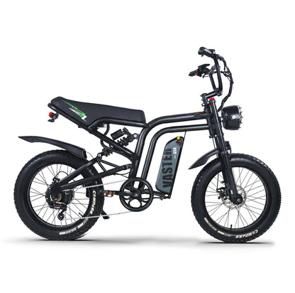 AVDL BIKE A50 Velo Electrique 20" - Fat Bike Tout Terrain - Moteur 250W - 25km/h - Batterie 48V 14.25Ah - Autonomie 60 - 120km - Noir - #AVDLEU#