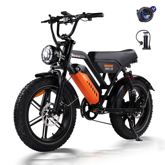 Adults Off-Road Ebike Electric Mountain Bike Black Fat E Bike| A50