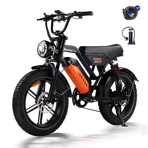 Adults Off-Road Ebike Electric Mountain Bike Black Fat E Bike| A50