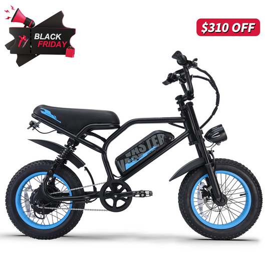 Electric Bike for Teenager 22 mph Ebike 20-45 Miles PAS Range, 36V12.8 Ah, 460Wh Larger Battery, 16'' Fat Tire Electric Bike|AVDLBIKE A13