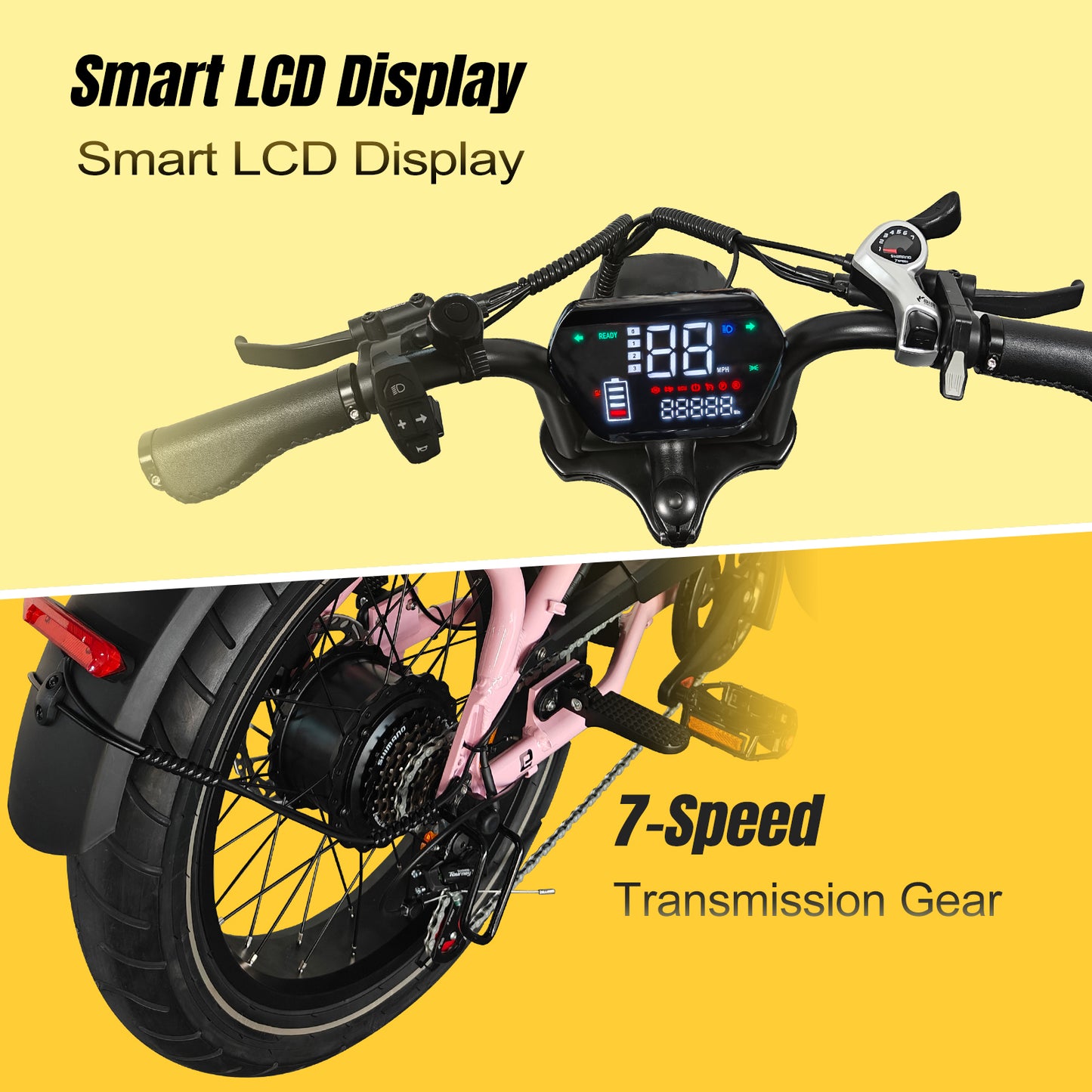 Electric Bike For Adults Top Speed 25 km/h Commuting Ebike With Shimano 7 Speed | T7
