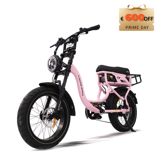 AVDLBIKE T7 Electric Bike | 20" x 4" Fat Tire | 250W | 48V 18Ah | 70KM Range | 25 km/h