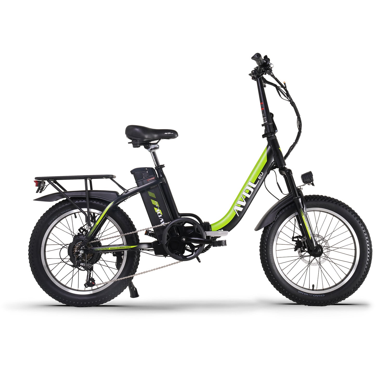 AVDLEU foldable electric bike - 20" off - road E - bike with 3.0 Fat tire, 250W Large battery 14.25Ah/48V, SHIMANO 7 - Speed - #AVDLEU#