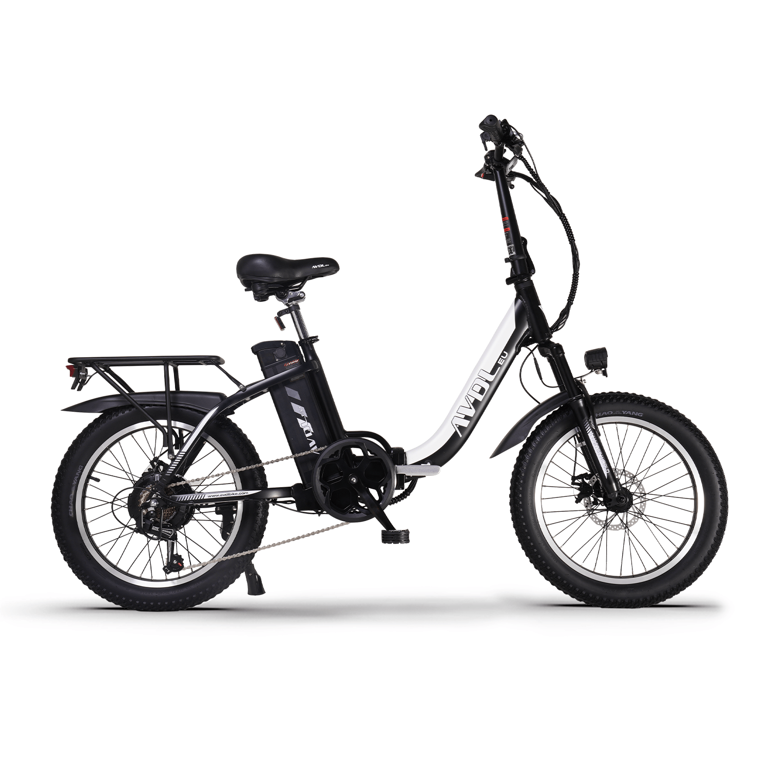 AVDLEU foldable electric bike - 20" off - road E - bike with 3.0 Fat tire, 250W Large battery 14.25Ah/48V, SHIMANO 7 - Speed - #AVDLEU#