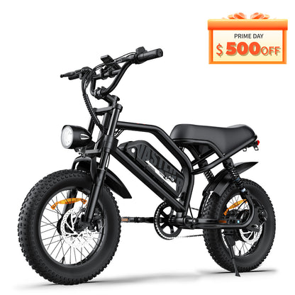 Electric Bike for Teenager 22 mph Ebike ,16'' Fat Tire Electric Bike, 20-45 Miles PAS Range, 36V12.8 Ah, 460Wh Larger Battery | A13