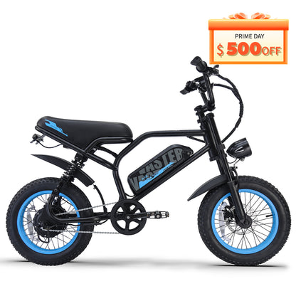 Electric Bike for Teenager 20 mph Ebike 20-45 Miles PAS Range, 36V12.8 Ah, 460Wh Larger Battery, 16'' Fat Tire Electric Bike|AVDLBIKE A13