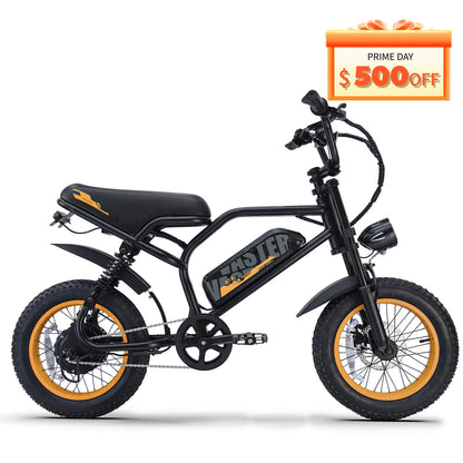 Electric Bike for Teenager 20 mph Ebike 20-45 Miles PAS Range, 36V12.8 Ah, 460Wh Larger Battery, 16'' Fat Tire Electric Bike|AVDLBIKE A13