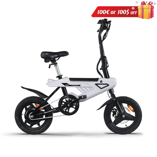 AVDL BIKE A02 foldable e-bike, maximum speed 20 MPH,500 watt peak motor and portable, 14-inch (about 35.6 cm) adult e-bike,36V and 6.4Ah lithium battery removable, 20-mile (about 50.8 km)PAS range, foldable bike AD ult and teen.